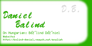 daniel balind business card